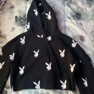 Playboy cropped hoodie